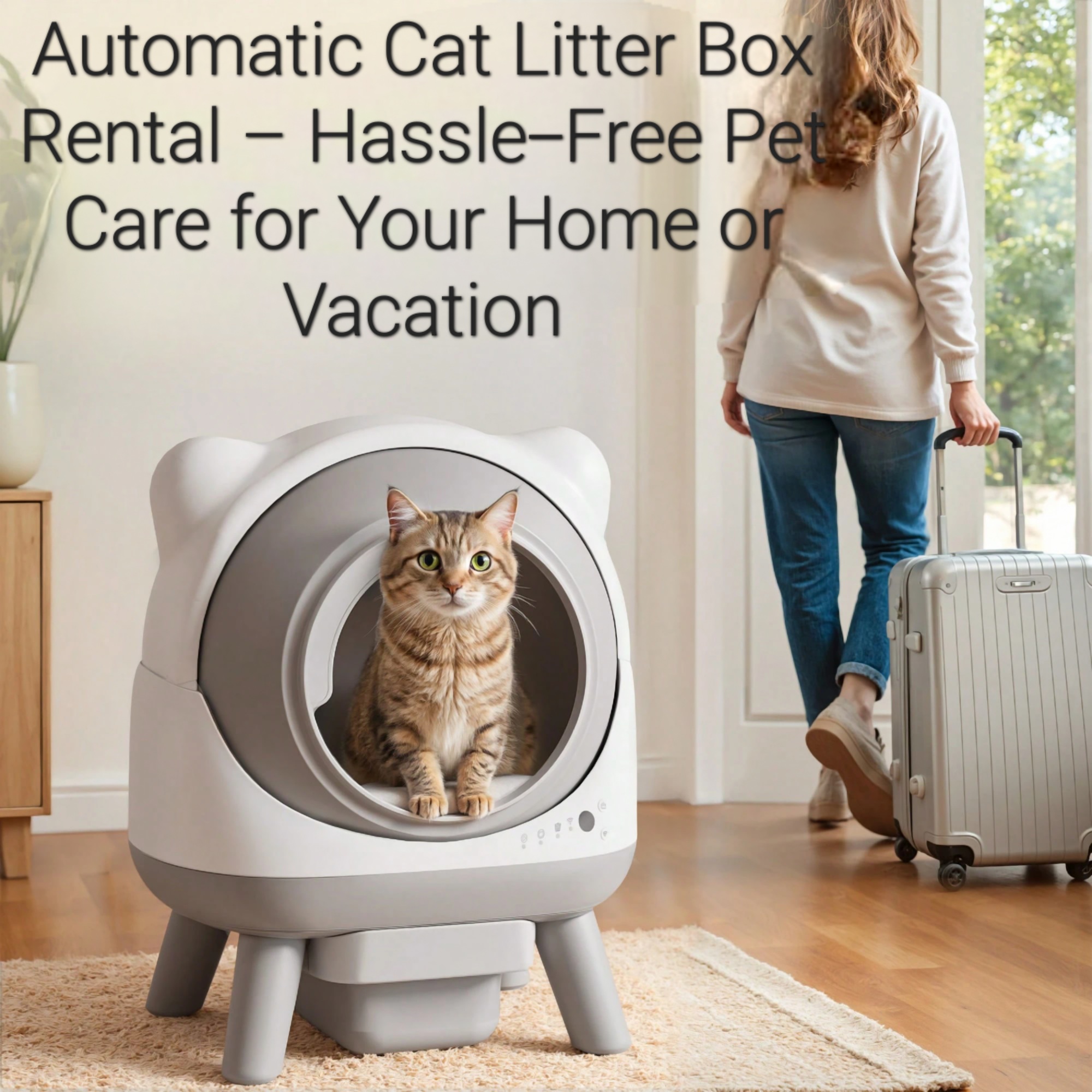 Automatic Cat Litter Box Rental – Hassle-Free Pet Care for Your Home or Vacation