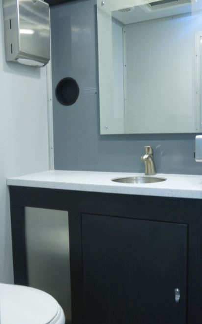 Luxury Event Restroom Trailer Rental | Clean & Comfortable Portable Bathrooms - Image 4