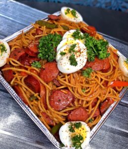 Haitian Spaghetti Platter Pan for Sale – Perfect for Events, Parties & Catering