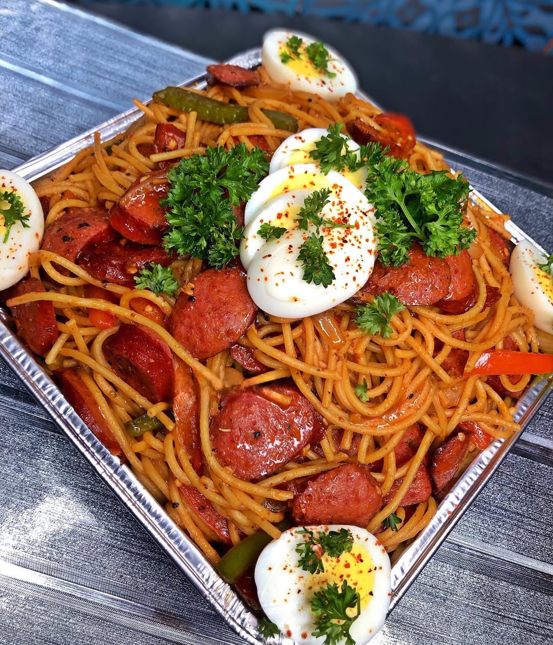 Haitian Spaghetti Platter Pan for Sale – Perfect for Events, Parties & Catering