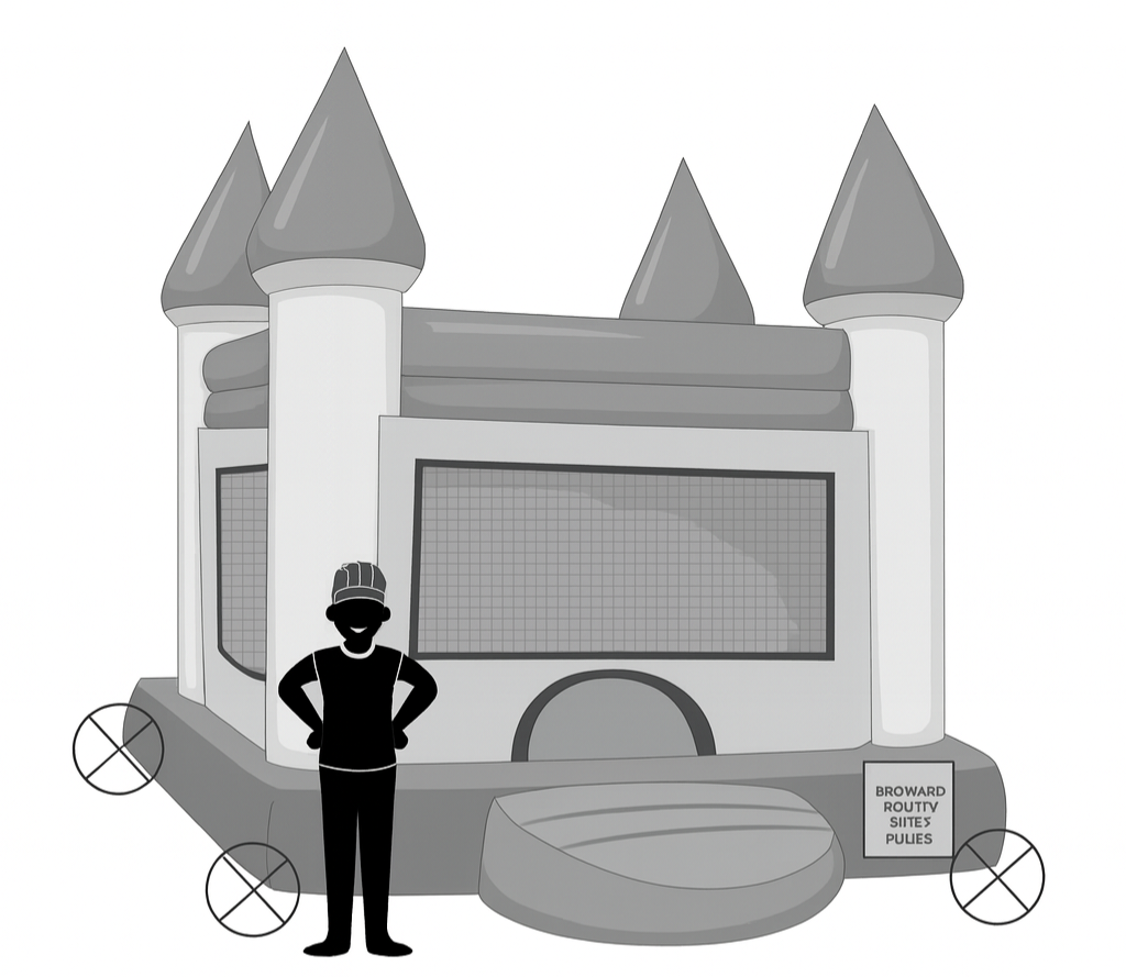 4-Hour Broward County Park Attendant for Bounce House Supervision