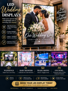 Wedding Hub LED Display Rental in South Florida | Party Fun Rental