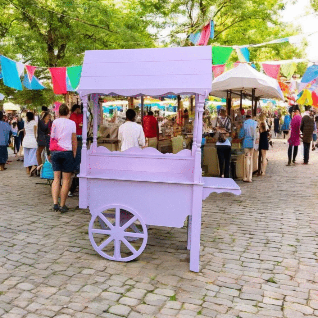 Pink Candy Cart Rental | Dessert & Sweets Cart Miami FL - Party Rental ...