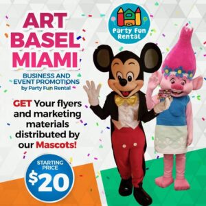 Art Basel Miami Flyer Distribution | Mascot Marketing $20