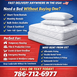 Mattress For Rent in USA | Affordable Bed Rentals Nationwide