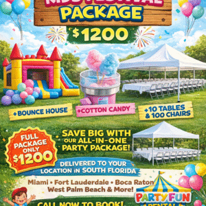Kids Party Package Rental Miami