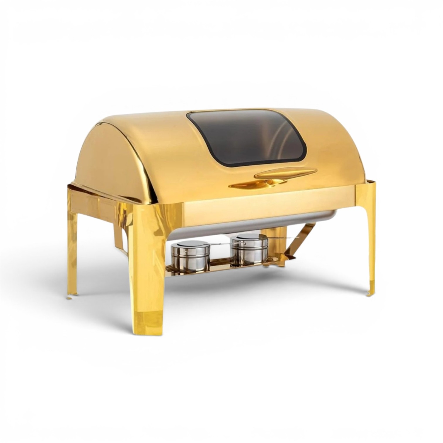 Gold Chafing Dish Rental Miami | Elegant Gold Chaffers for Weddings & Events - Image 2