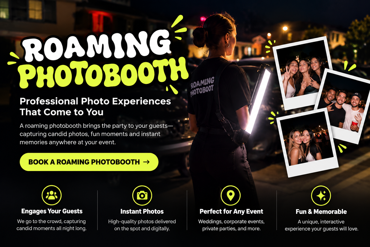 Roaming Photo Booth Rental in South Florida