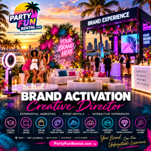 Brand Activation Creative Director in South Florida | Party Fun Rental